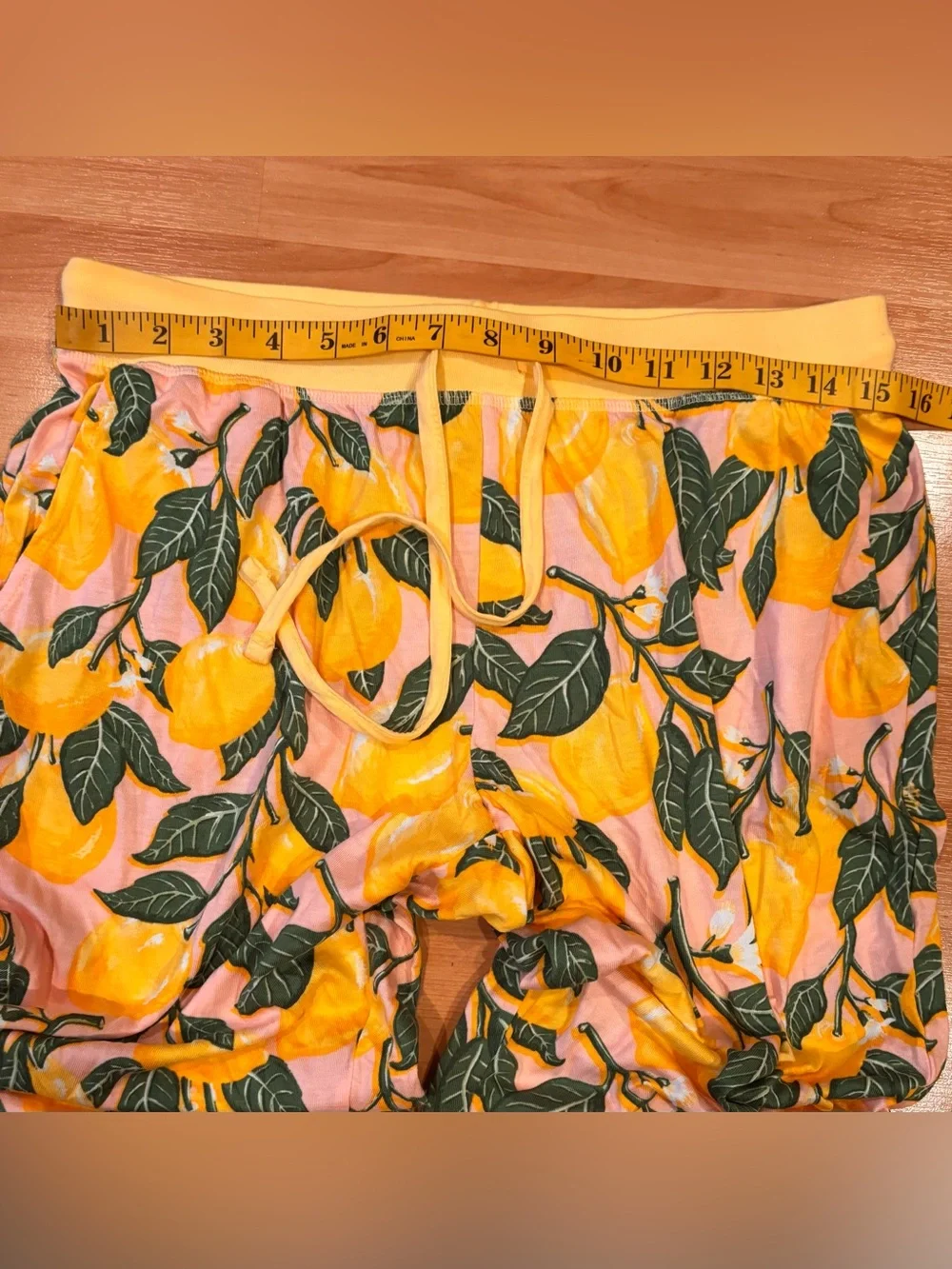 munki munki Yellow Lemon-Print Hooded Pajama 3 Piece Set